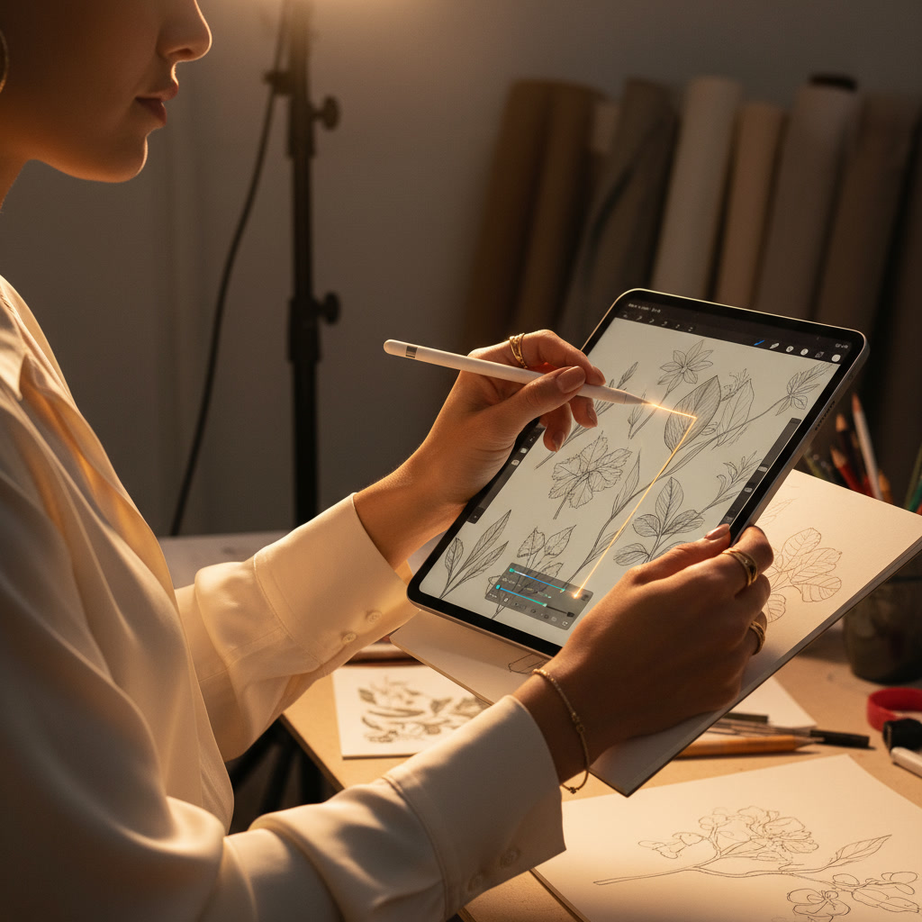 Translating nature through hand drawing